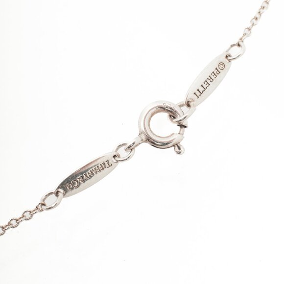 Tiffany & Co. Elsa Peretti Alphabet Letter A Pendant 925 Sterling Silver Necklac - Picture 6 of 6